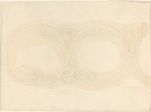 Bordure ornementale avec figures féminines ailées