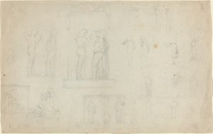 Feuille de Croquis [recto et verso] - John Flaxman