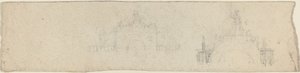 Études pour une arche triomphale surmontée de Britannia [recto et verso]