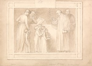 Étude pour un monument au révérend John Clowes - John Flaxman