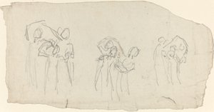 Trois groupes de danseurs