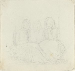 Trois figures féminines assises - John Flaxman