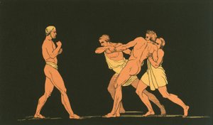 Ulysse se préparant à combattre Irus - John Flaxman