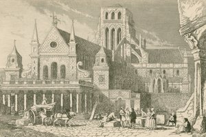 Leonard Holt conversant avec les maçons devant le portique de Saint-Paul - John Franklin