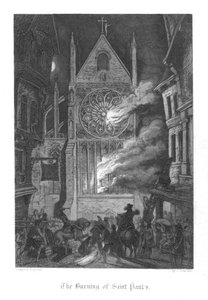 Scène de Old St Pauls par William Harrison Ainsworth, 1855
