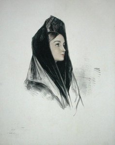 Fille en mantille, Séville