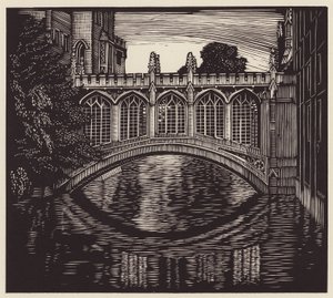 Cambridge : "Le pont des soupirs" (gravure sur bois) - John Frederick Greenwood