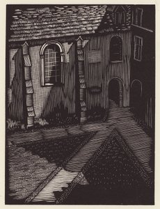 Cambridge : Trinity Hall (gravure sur bois) - John Frederick Greenwood