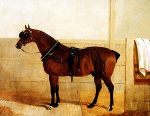 Cheval de Trait Primé en Harnais - John Frederick Herring Senior