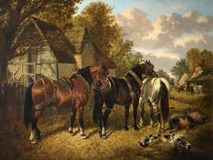 Prêt pour la charrue - John Frederick Herring Senior