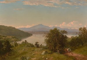 Le sommet du chameau depuis la rive ouest du lac Champlain 1852
