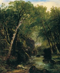 Pêcheur de truites - John Frederick Kensett