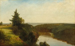 Vue sur la Genesee près de Mount Morris - John Frederick Kensett