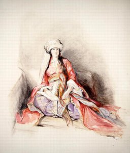 Une dame levantine en costume turc, Constantinople