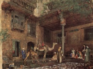 Cour de la maison du peintre, Le Caire - John Frederick Lewis