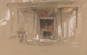 Entrée principale de la Grande Mosquée, (Ulu cami) Bursa, Turquie, - John Frederick Lewis