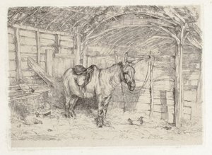 Scène stable - John Frederick Lewis
