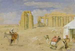 Le Ramesseum à Thèbes - John Frederick Lewis