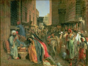 La Rue et la Mosquée de Ghooreyah, Le Caire - John Frederick Lewis