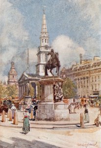 Charing Cross, avec la statue de Charles Ier et St. Martin-in-the-Fields