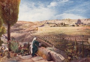 Jérusalem, depuis le Mont des Oliviers où le Christ a pleuré sur la ville