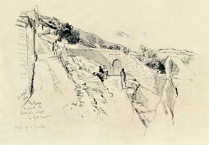 Sur le mont des Oliviers, où les disciples dormaient pendant l