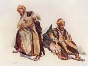 Bergers syriens et garçon berger - John Fulleylove