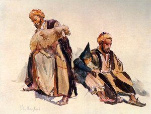 Bergers syriens et garçon berger