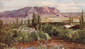 Le Mont de la Tentation, depuis Jéricho