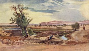 Le ruisseau coulant de la source d