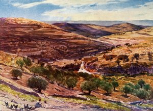 La Vallée de Hinnom avec la Colline de l
