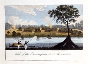 Vue du campement à Jérusalem, 1813