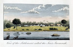 Vue de la colonie appelée la Savannah des Juifs, 1813