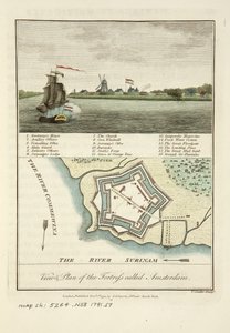 Vues et plan de la forteresse appelée Amsterdam - John Gabriel Stedman