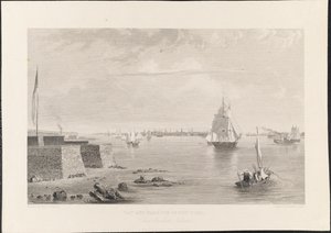 Baie et port de New York depuis l