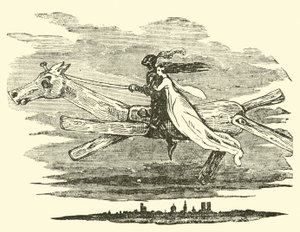 Don Quichotte sur le cheval enchanté - John Gilbert