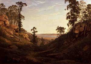 La rivière Derwent et Hobart Town, Tasmanie - John Glover