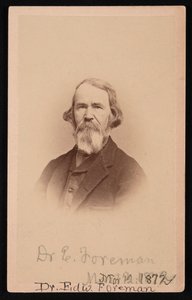 Portrait du Dr Edward R. Foreman 1808-1885, 12 mars 1872 - John Goldin