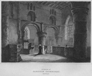 Intérieur de la cathédrale de Carlisle, Cumberland, 1814