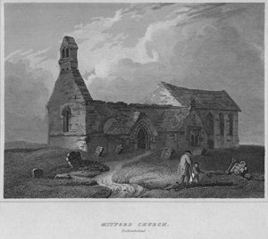 Église de Mitford, Northumberland, 1814