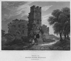 Vestiges de la Maison du Nord, Mitford, Northumberland, 1814