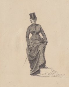 Dame avec une cravache - John Haberle