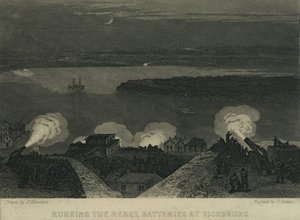 Traversée des batteries rebelles à Vicksburg, c.1863 - John Hamilton