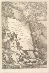 Frontispice Quinze Eaux-fortes dédiées à Sir Joshua Reynolds, 1778