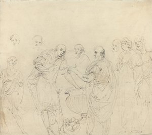 Mucius Scaevola [recto] - John Hamilton Mortimer