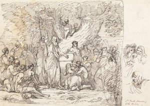 Saint Paul prêchant aux Bretons - John Hamilton Mortimer