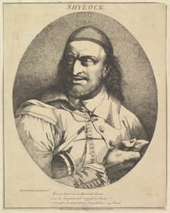 Shylock Douze personnages de Shakespeare, 15 mars 1776 - John Hamilton Mortimer