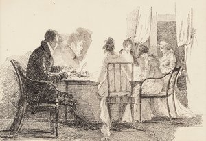 Intérieur avec des figures assises, 1804-05 - John Harden