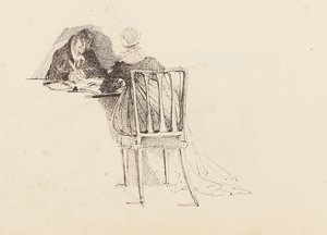 Homme et femme assis à une table, 1805 - John Harden