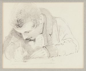 Homme écrivant, 1825